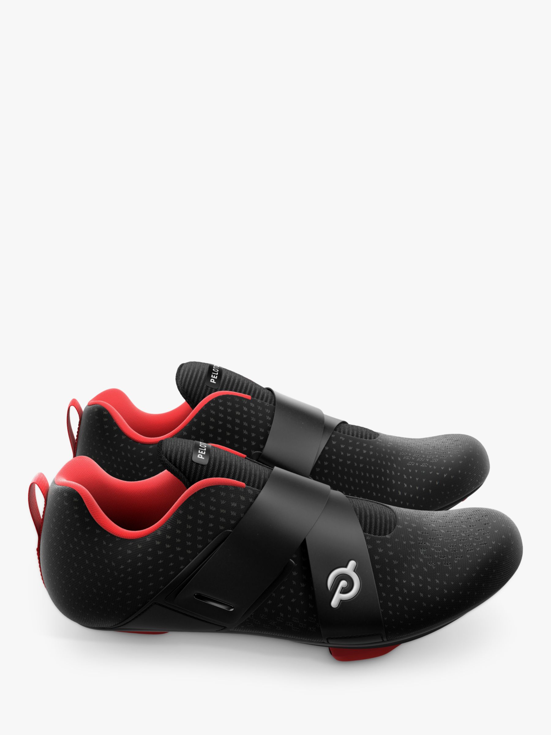 Peloton Altos Cycling Shoes, Black/Red, 6.5