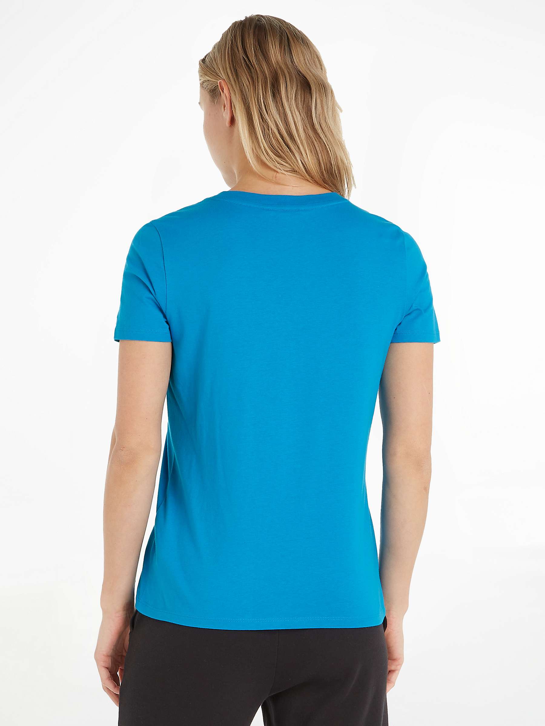 Buy Tommy Hilfiger Monotype Short Sleeve T-Shirt, Cerulean Aqua Online at johnlewis.com
