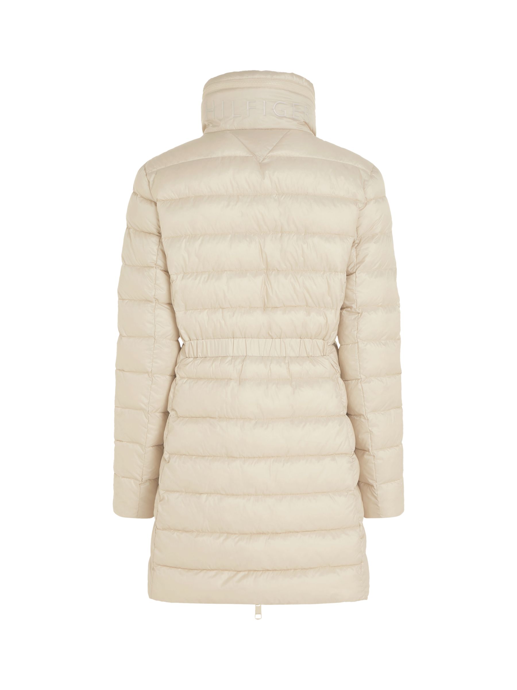 Tommy Hilfiger, Girls Global Stripe Puffer Jacket, Beige Aci