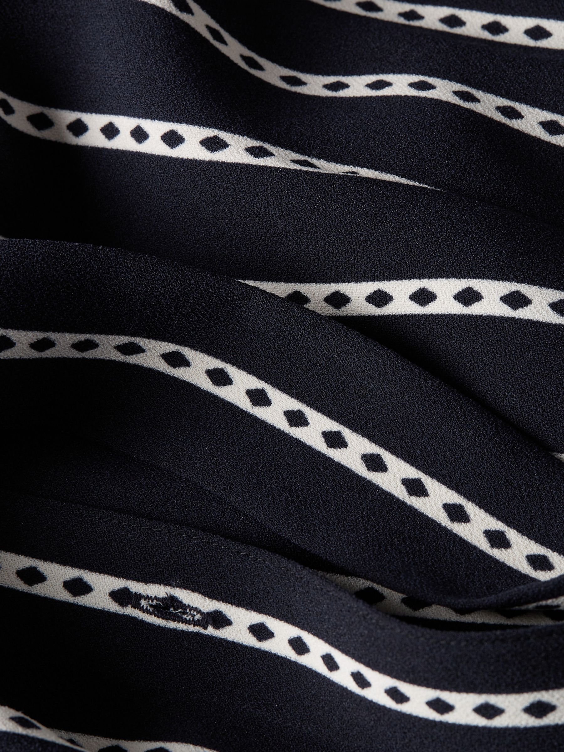 Buy Tommy Hilfiger Diamond Stripe Shirt Dress, Desert Sky/White Online at johnlewis.com