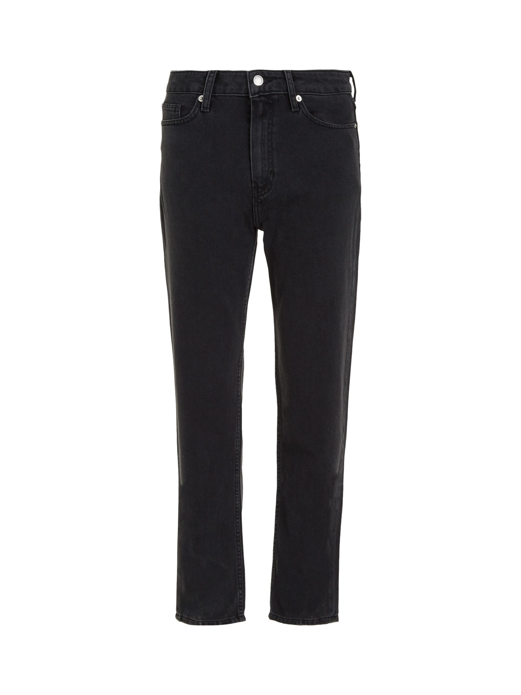 Tommy Hilfiger Tommy Straight Jeans, Black at John Lewis & Partners