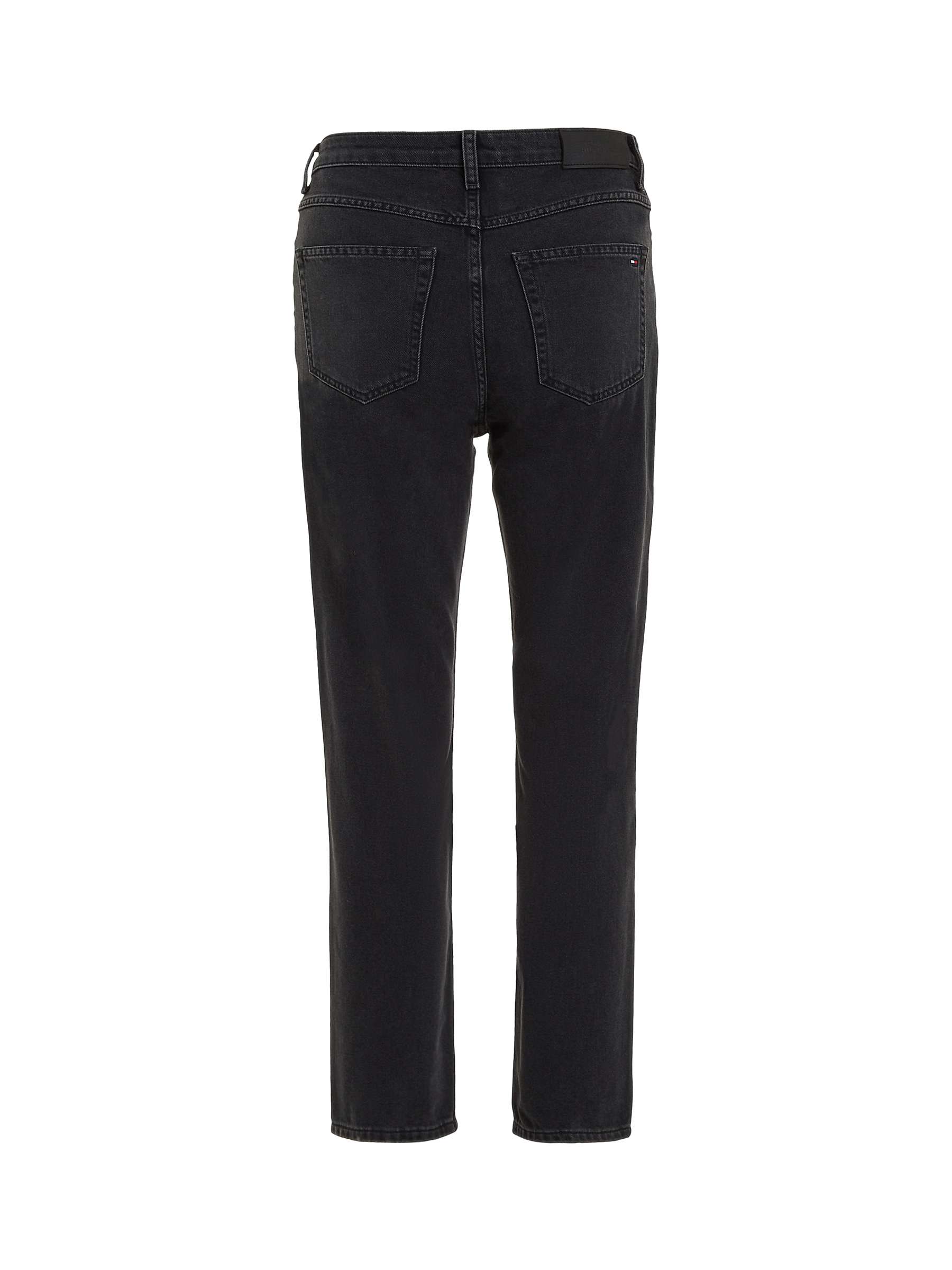 Tommy Hilfiger Tommy Straight Jeans, Black at John Lewis & Partners