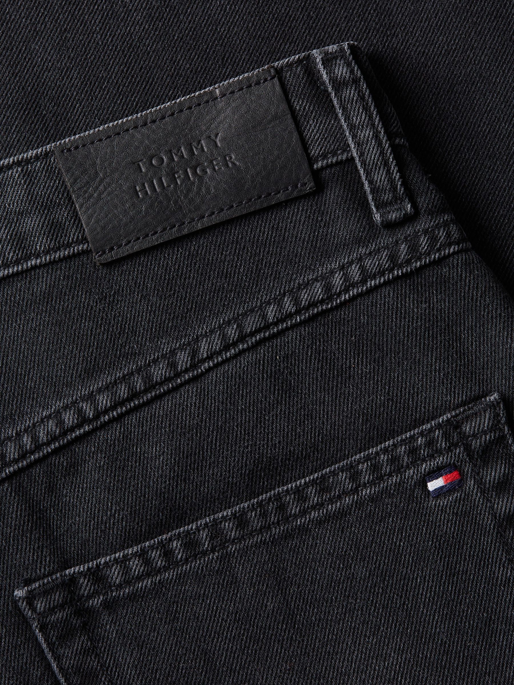 Tommy Hilfiger Tommy Straight Jeans, Black at John Lewis & Partners