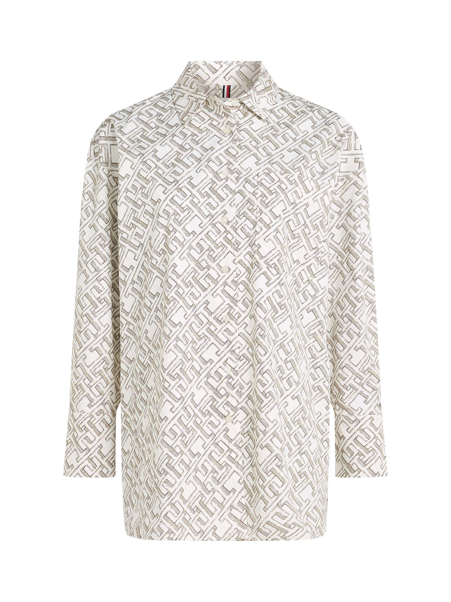 Buy Tommy Hilfiger Relaxed Print Shirt, Illustrated White Online at johnlewis.com