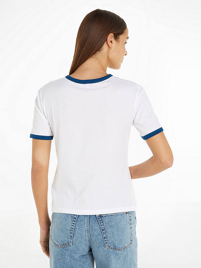 Tommy Hilfiger Tommy Varsity Short Sleeve T-Shirt, Optic White