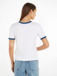 Tommy Hilfiger Tommy Varsity Short Sleeve T-Shirt, Optic White, Optic White
