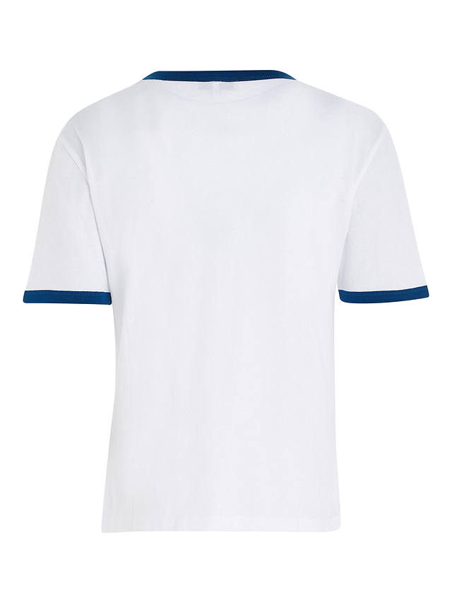 Tommy Hilfiger Tommy Varsity Short Sleeve T-Shirt, Optic White