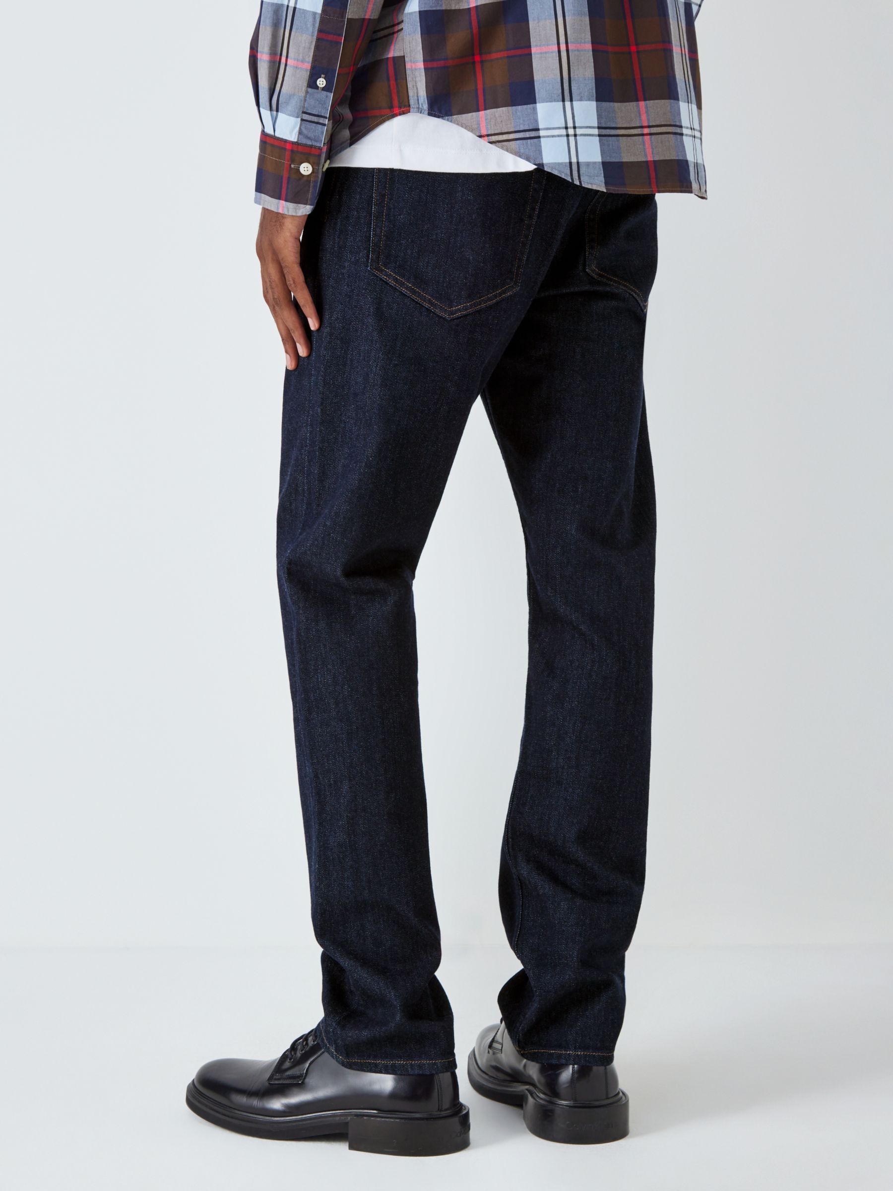 GANT Regular Gant Jeans, Navy at John Lewis & Partners