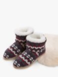 Celtic & Co. Knitted Wool Shortie Slippers, Nordic