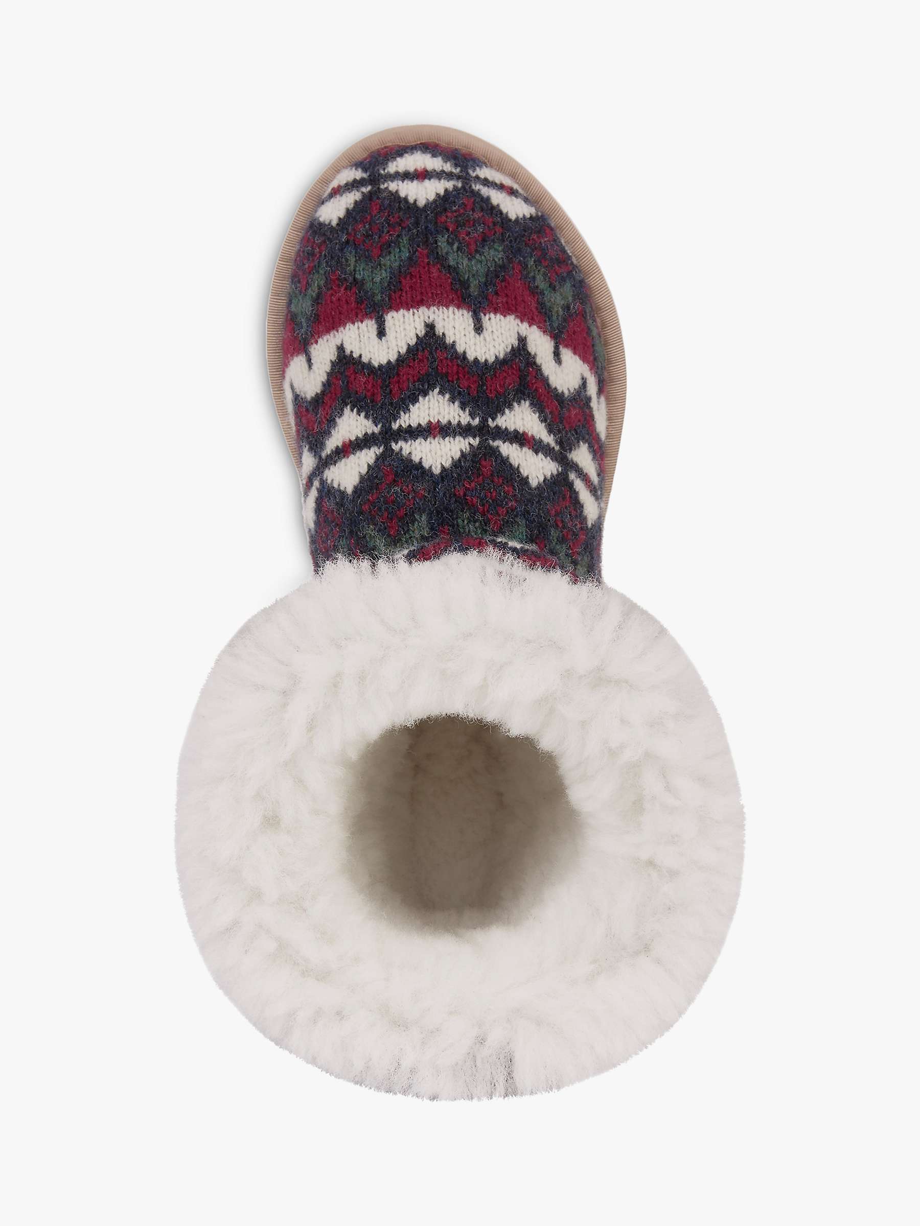 Buy Celtic & Co. Knitted Wool Shortie Slippers, Nordic Online at johnlewis.com