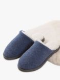 Celtic & Co. Knitted Wool Mules, Indigo