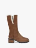 Celtic & Co. Sheepskin Trim Block Heel Calf Boots