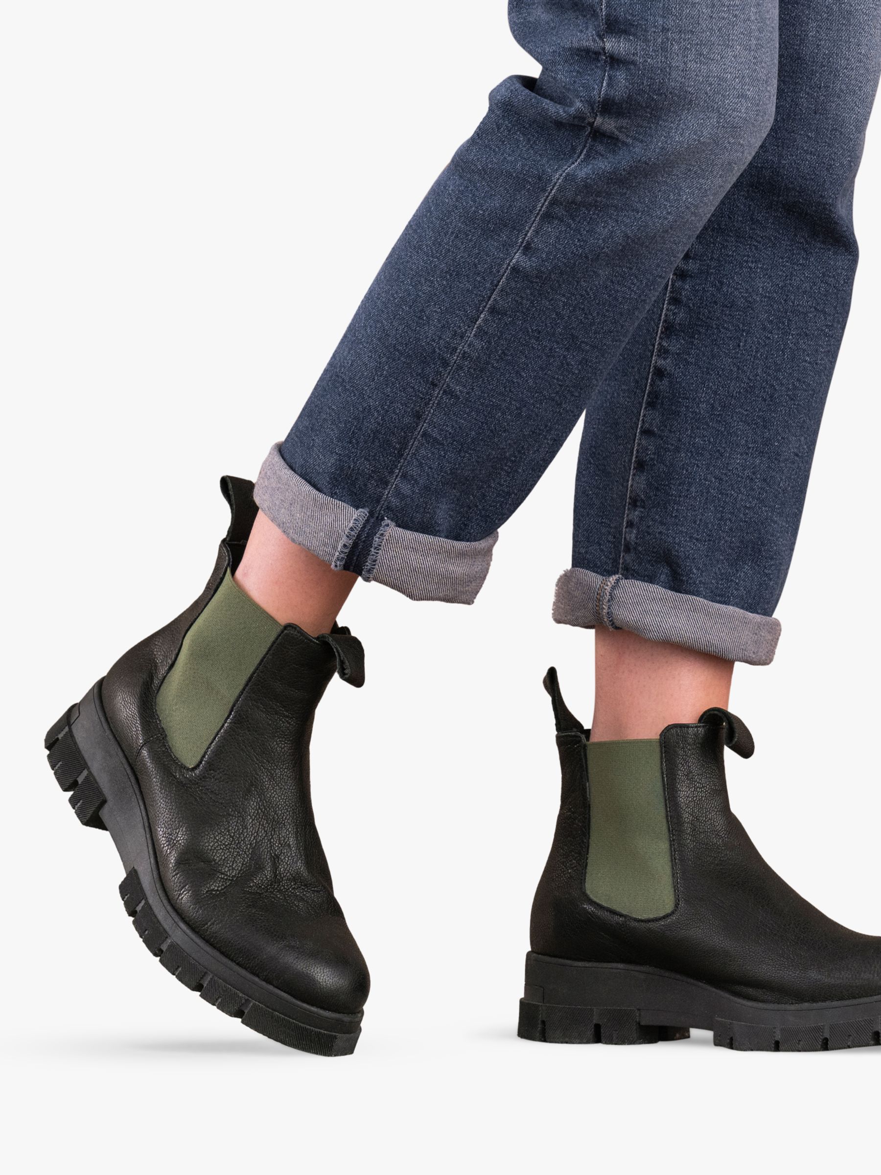 Chunky block heel outlet chelsea boots