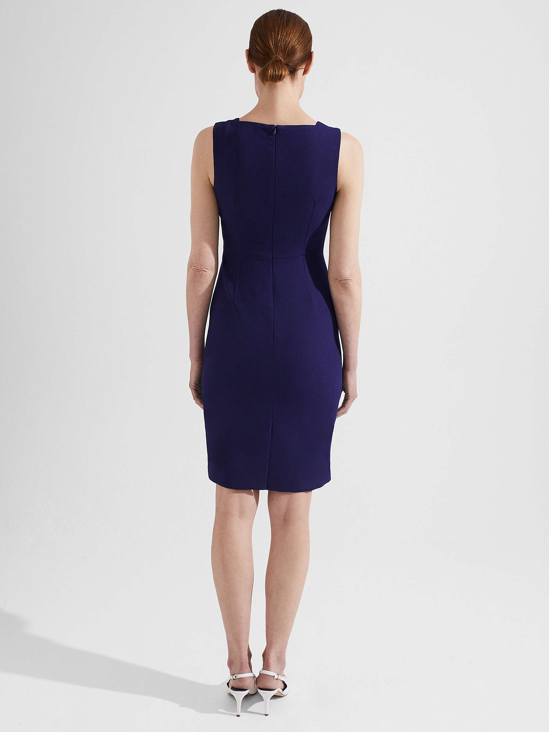 Buy Hobbs Petite Romy Wool Blend Dress, Rich Navy Blue Online at johnlewis.com