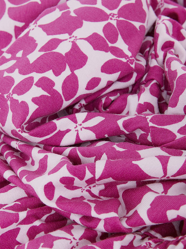 Hobbs Ami Floral Jersey Dress, Pink/Multi