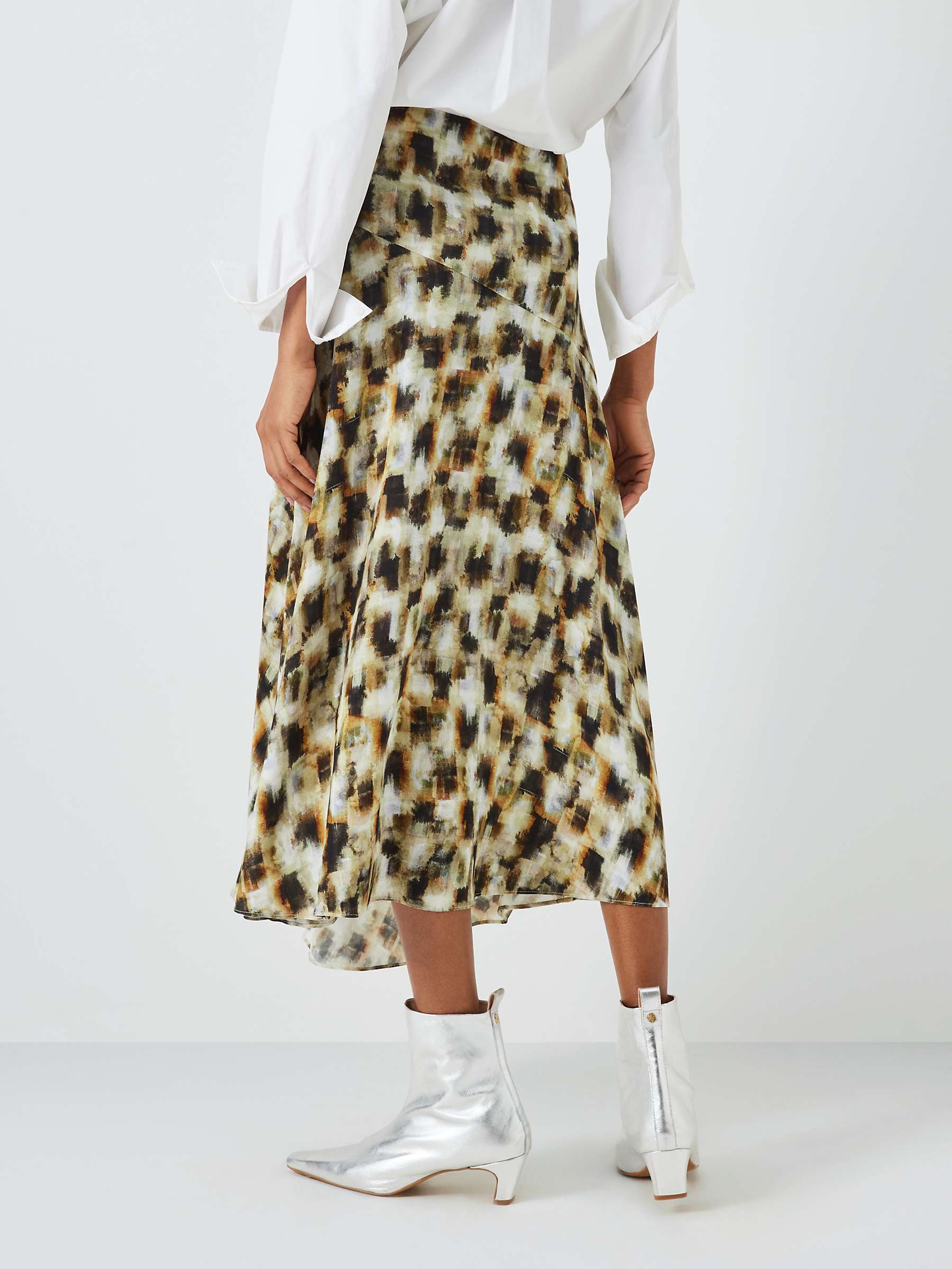 Buy John Lewis Tortico Check Midi Skirt Online at johnlewis.com