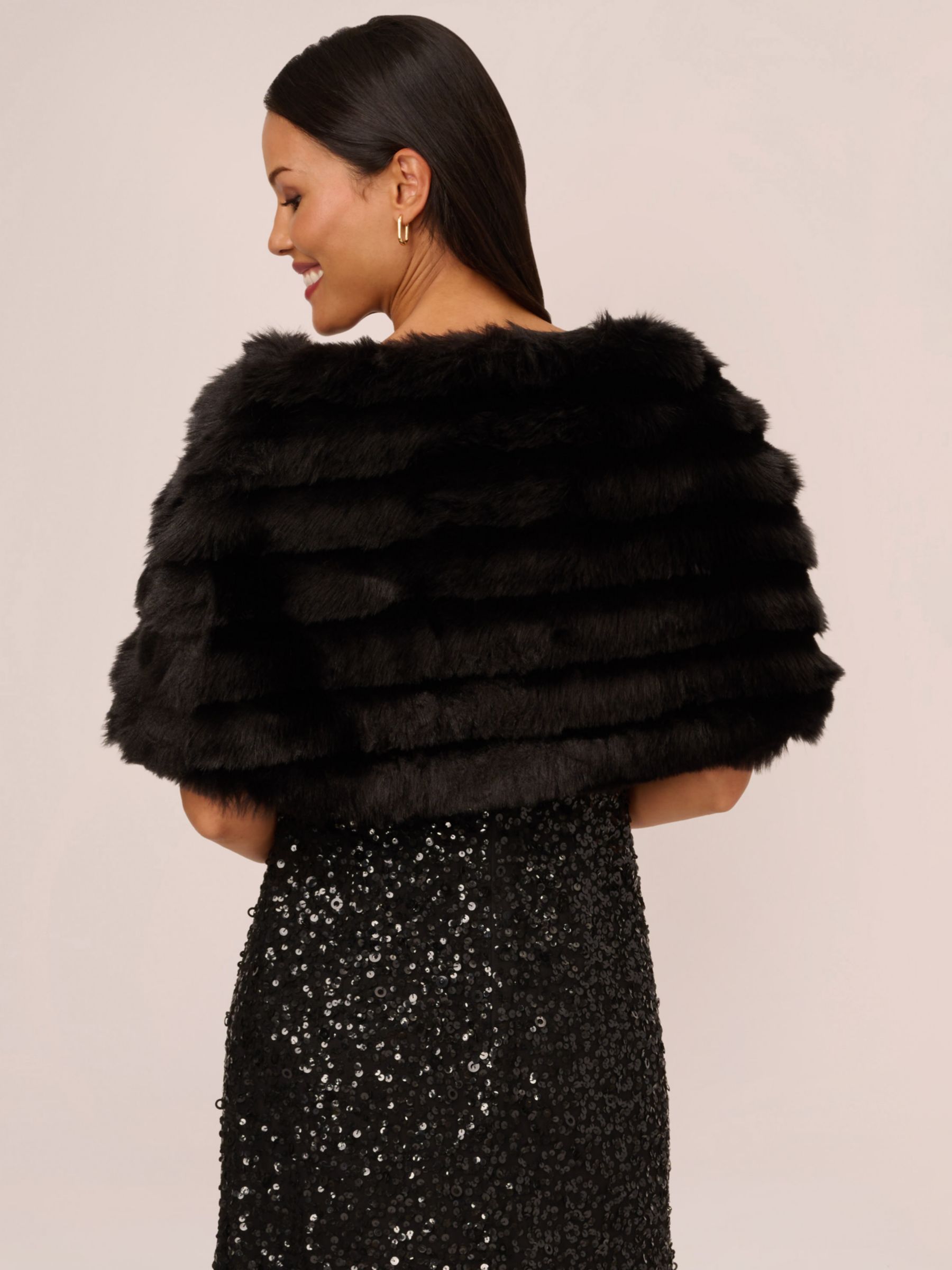 Buy Adrianna Papell Faux Fur Brooch Cover Up Online at johnlewis.com