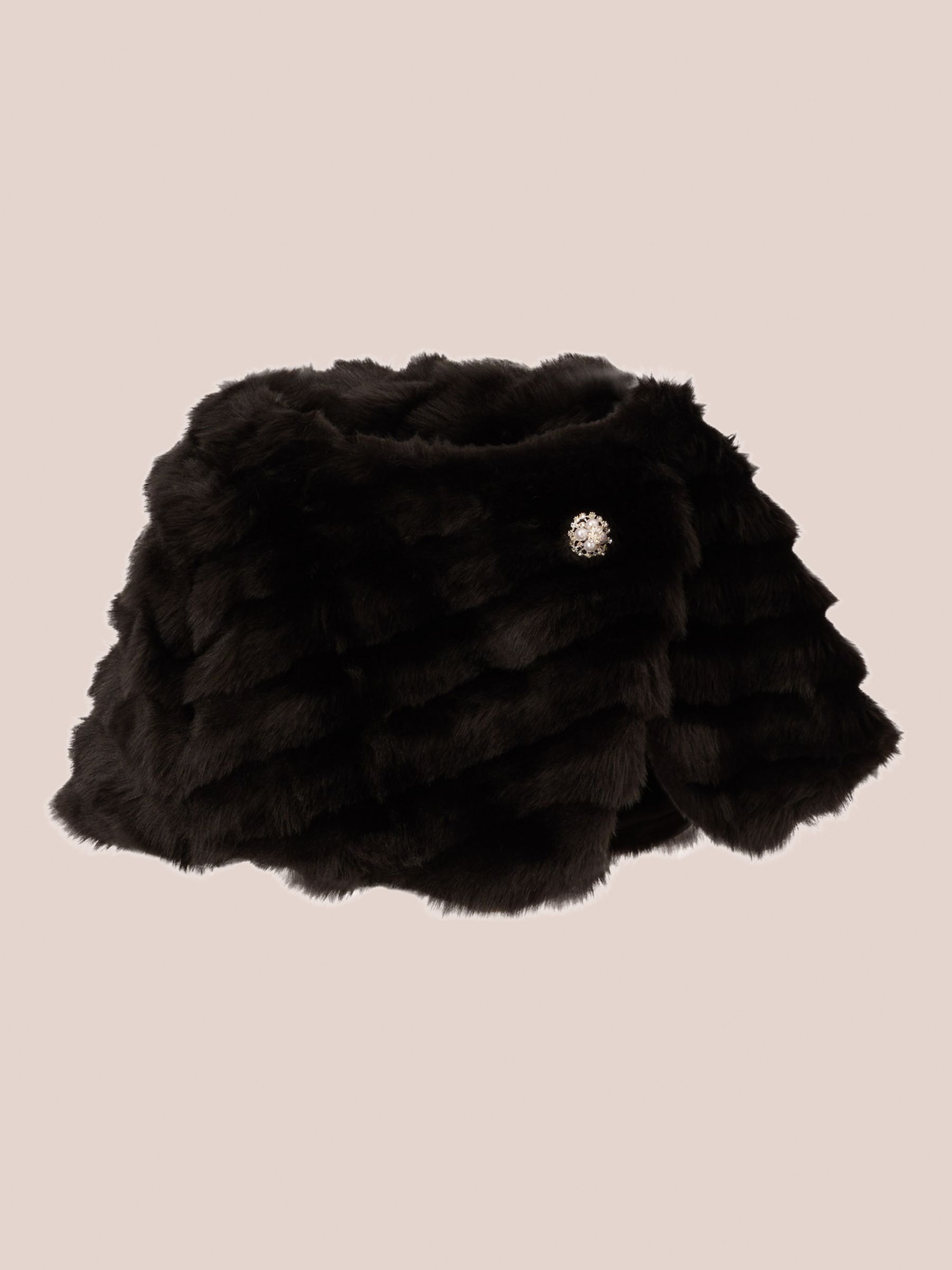 Buy Adrianna Papell Faux Fur Brooch Cover Up Online at johnlewis.com