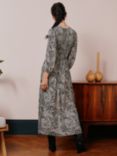Albaray Abstract Marble Shirred Bodice Dress, Multi