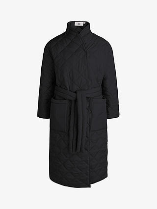 Noa Noa Caisa Quilted Oversized Coat, Black