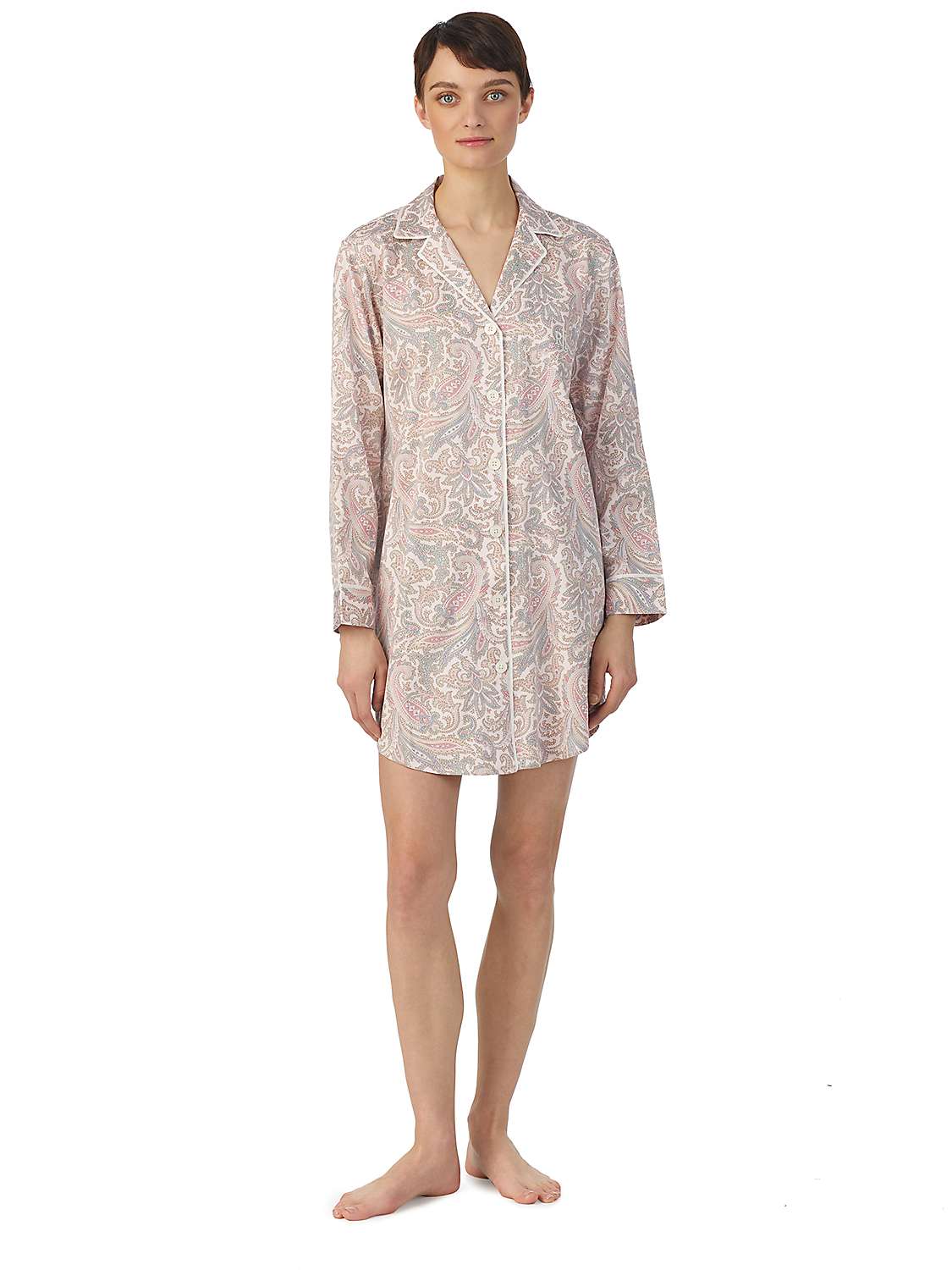Buy Lauren Ralph Lauren Paisley Sateen Nightshirt, Multi Online at johnlewis.com