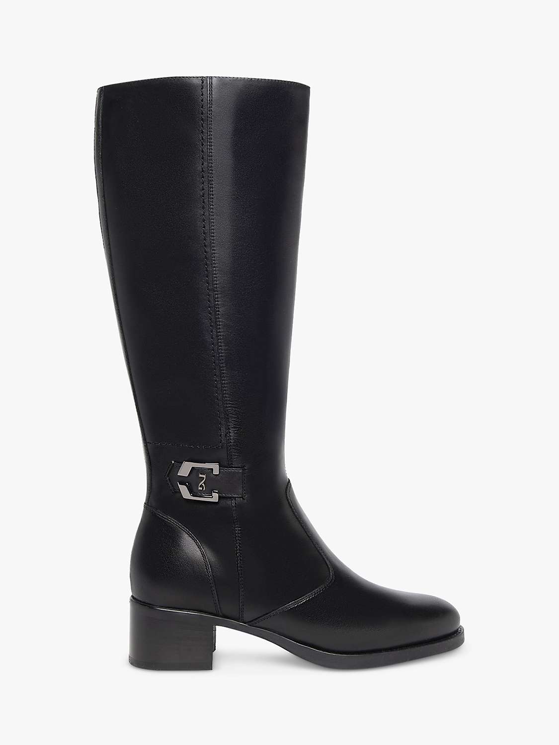 NeroGiardini Leather Knee High Boots, Black at John Lewis & Partners