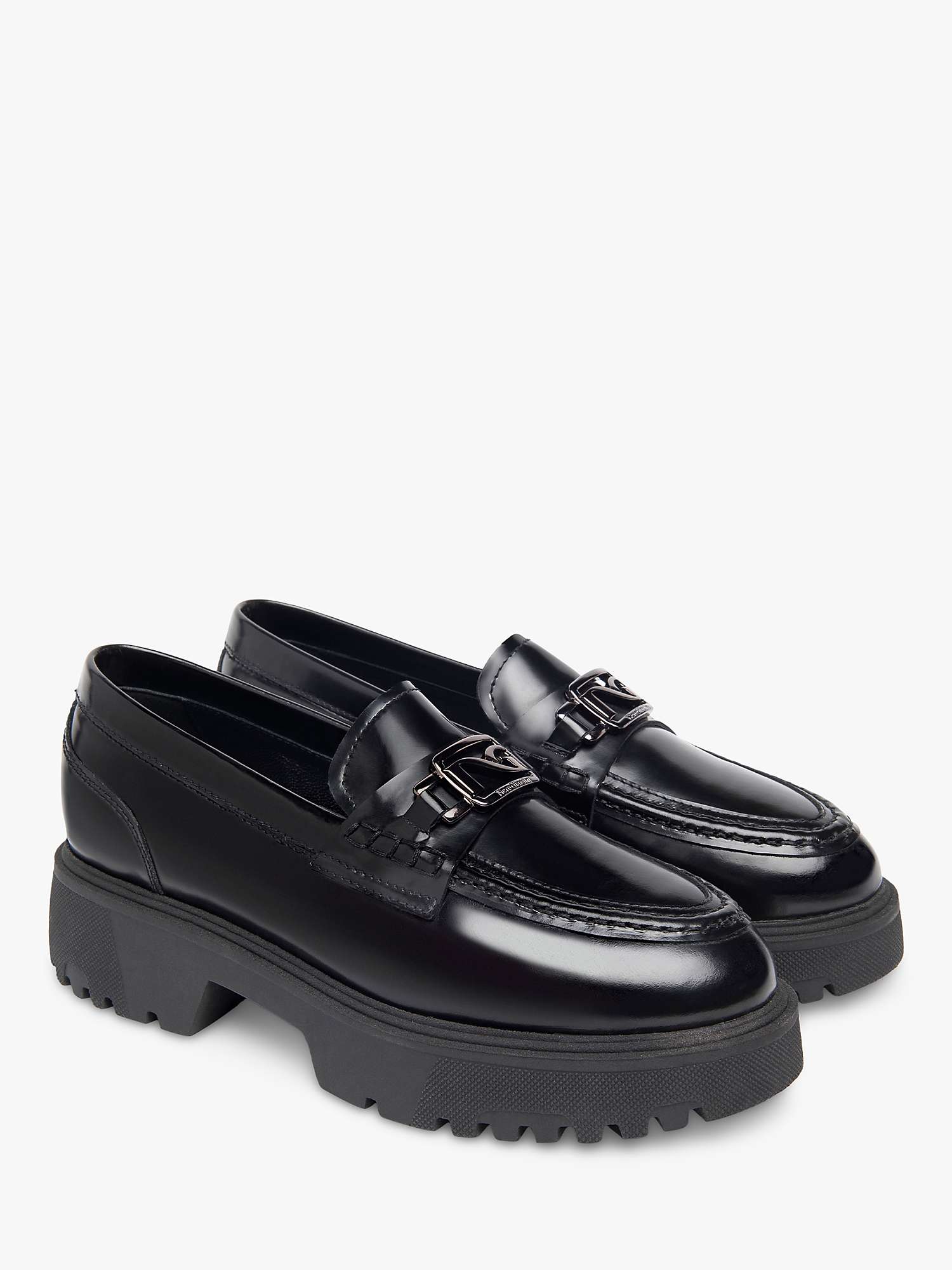NeroGiardini Chunky Patent Leather Loafers at John Lewis & Partners