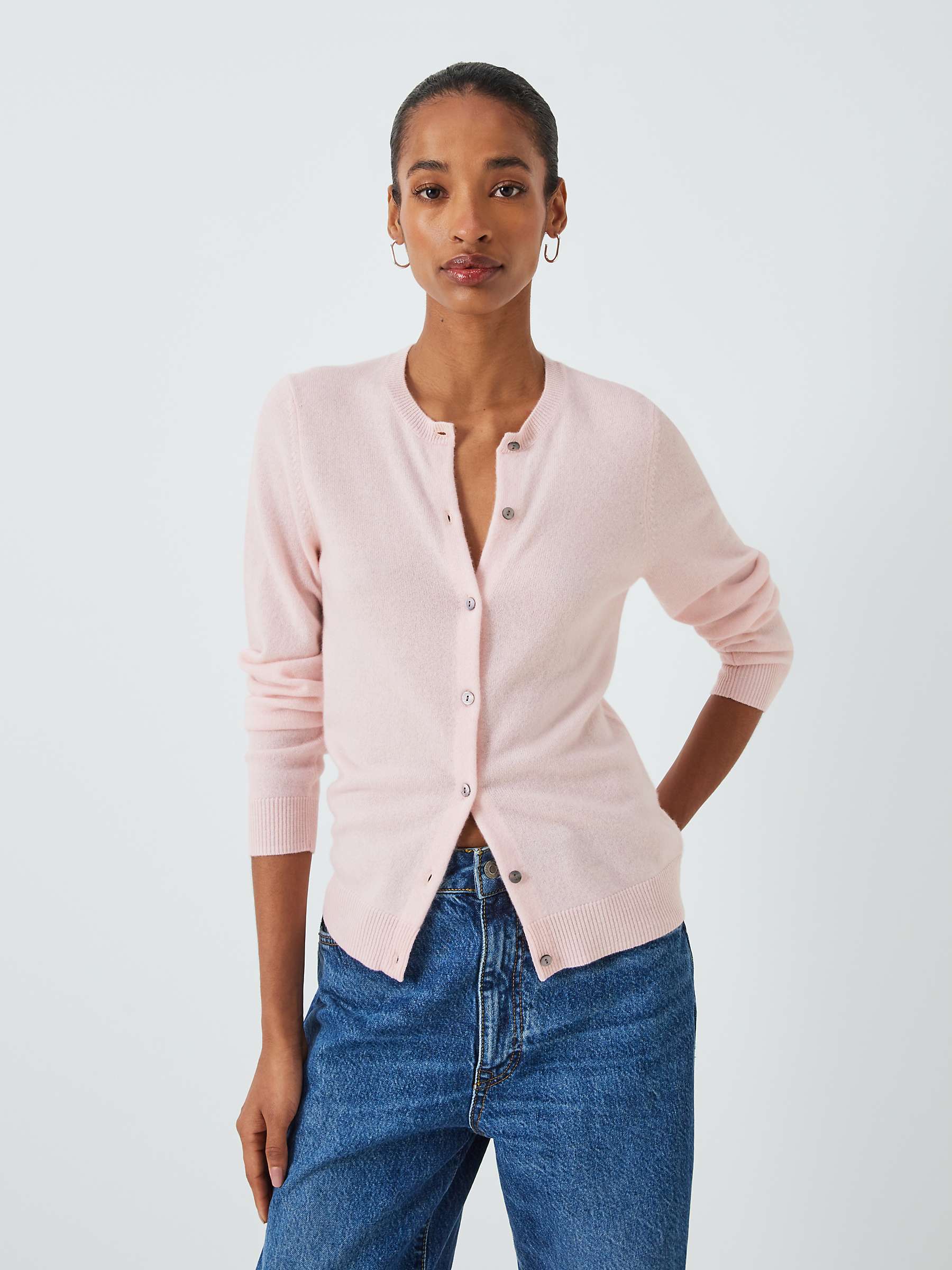 Buy John Lewis Cashmere Crew Neck Cardigan Online at johnlewis.com