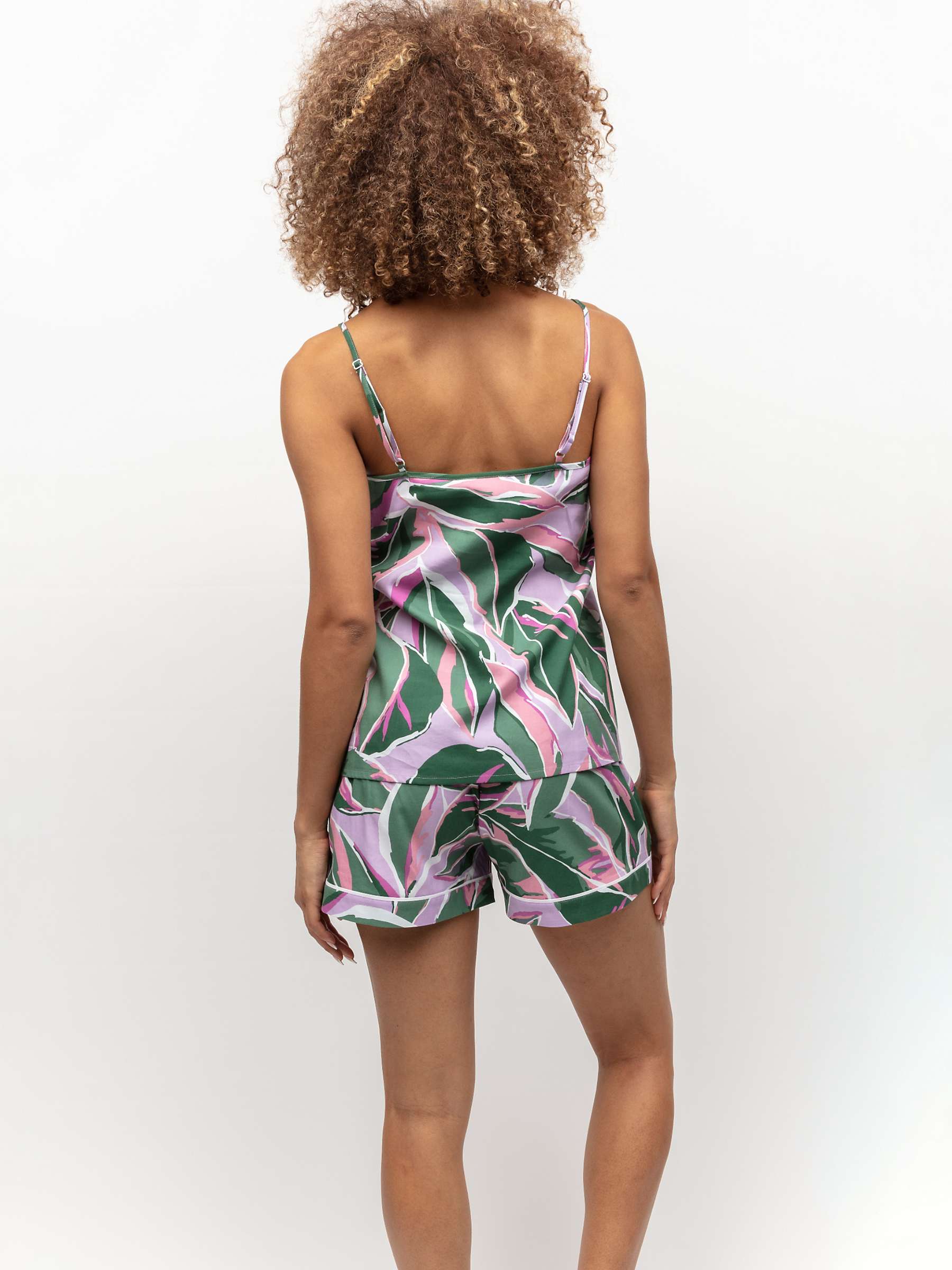 Buy Cyberjammies Lexi Leaf Cami and Shorts Pyjamas, Lilac/Multi Online at johnlewis.com