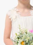 Angel & Rocket Valerie Petal Shoulder Bridesmaid Dress, White, White