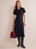 Boden Nancy Empire Line Midi Dress, Navy