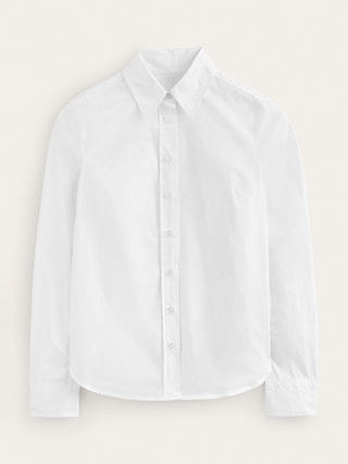 Boden Saskia Stretch Cotton Shirt, White