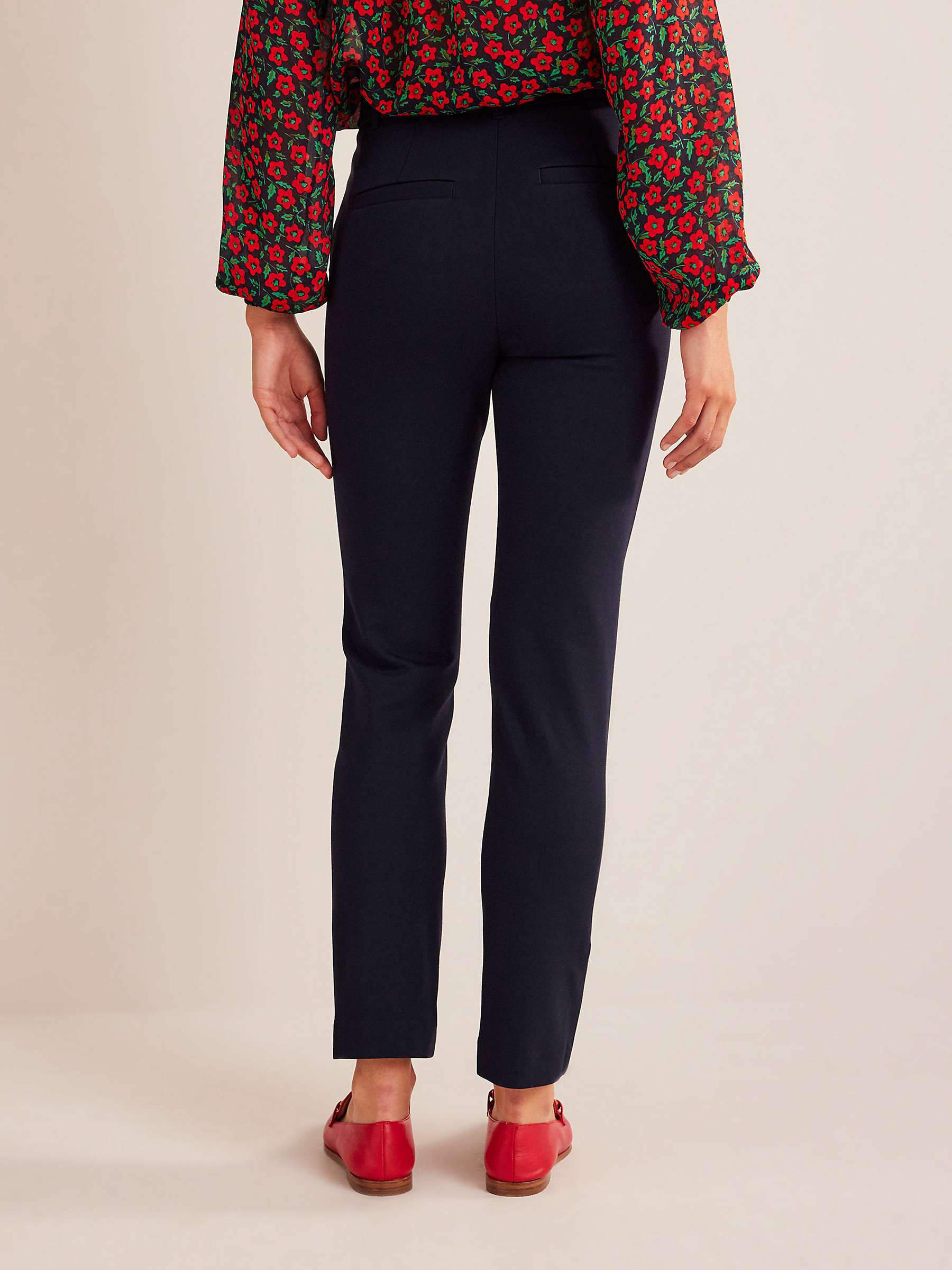 Buy Boden Highgate Jersey Trousers, Navy Online at johnlewis.com