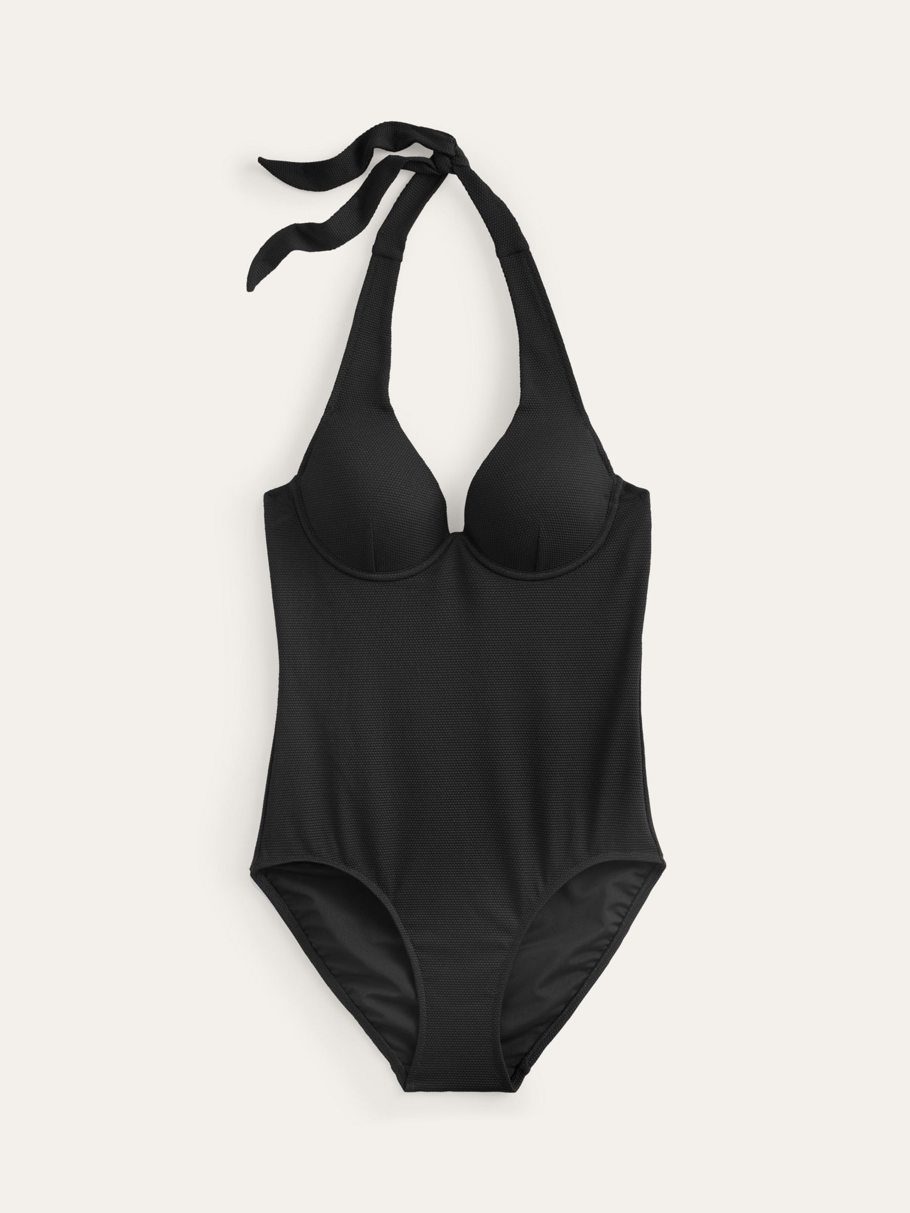 Buy Boden The Lifter Enhancer Underwired Swimsuit, Black Honeycomb Online at johnlewis.com