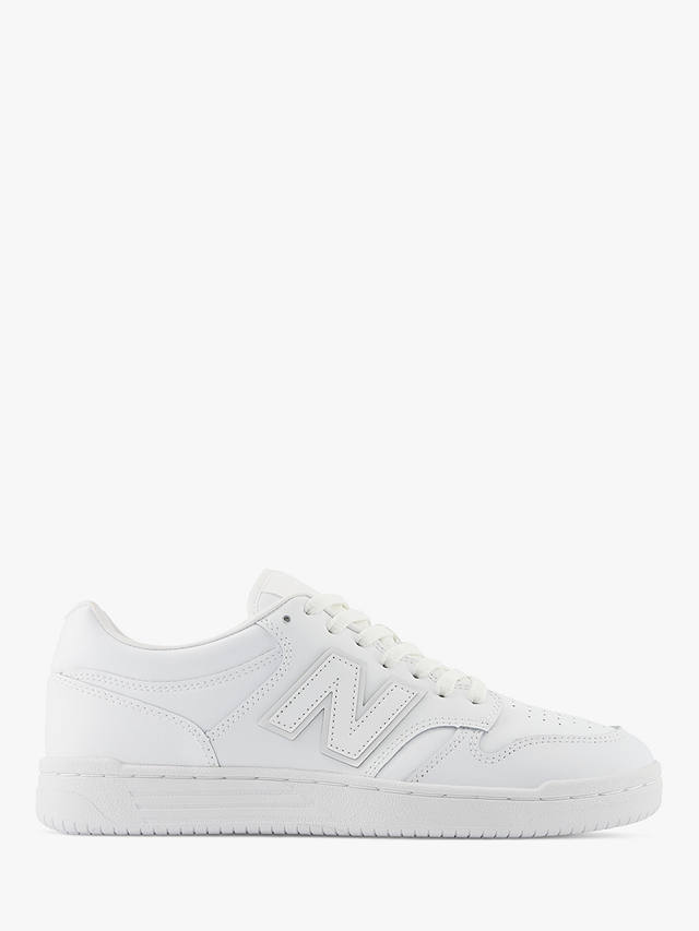 New Balance 480 Leather Lace Up Trainers, White