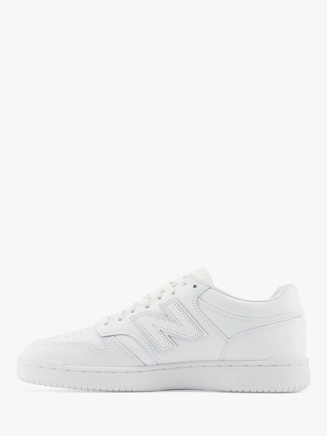 New Balance 480 Leather Lace Up Trainers, White