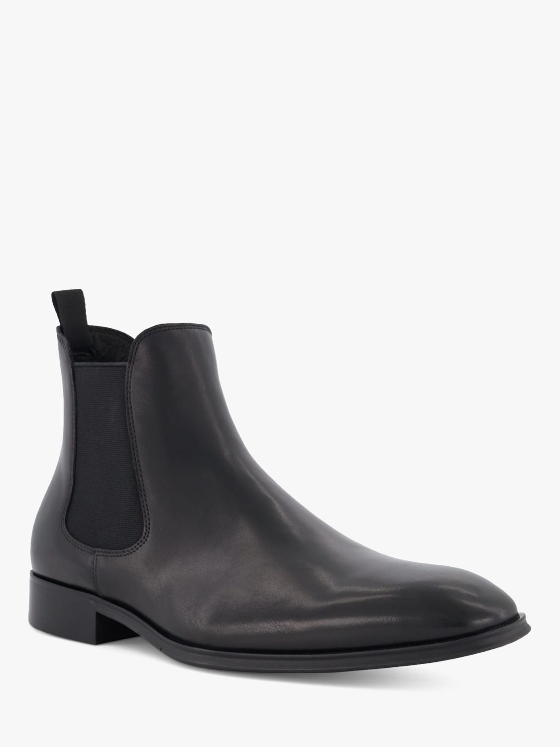 Buy Dune Mandatory Leather Chelsea Boots, Black Online at johnlewis.com