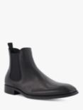 Dune Mandatory Leather Chelsea Boots, Black