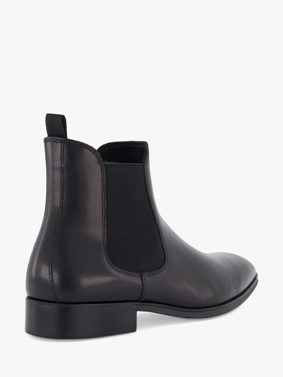 Buy Dune Mandatory Leather Chelsea Boots, Black Online at johnlewis.com