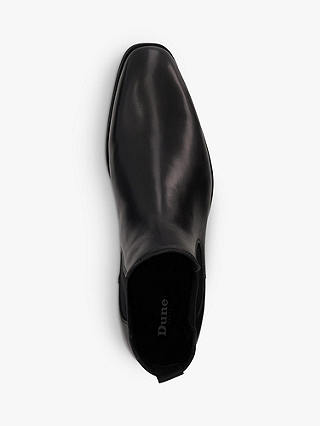 Dune Mandatory Leather Chelsea Boots, Black