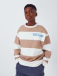 John Lewis Kids' Stripe Graphic Sweatshirt, Neutral