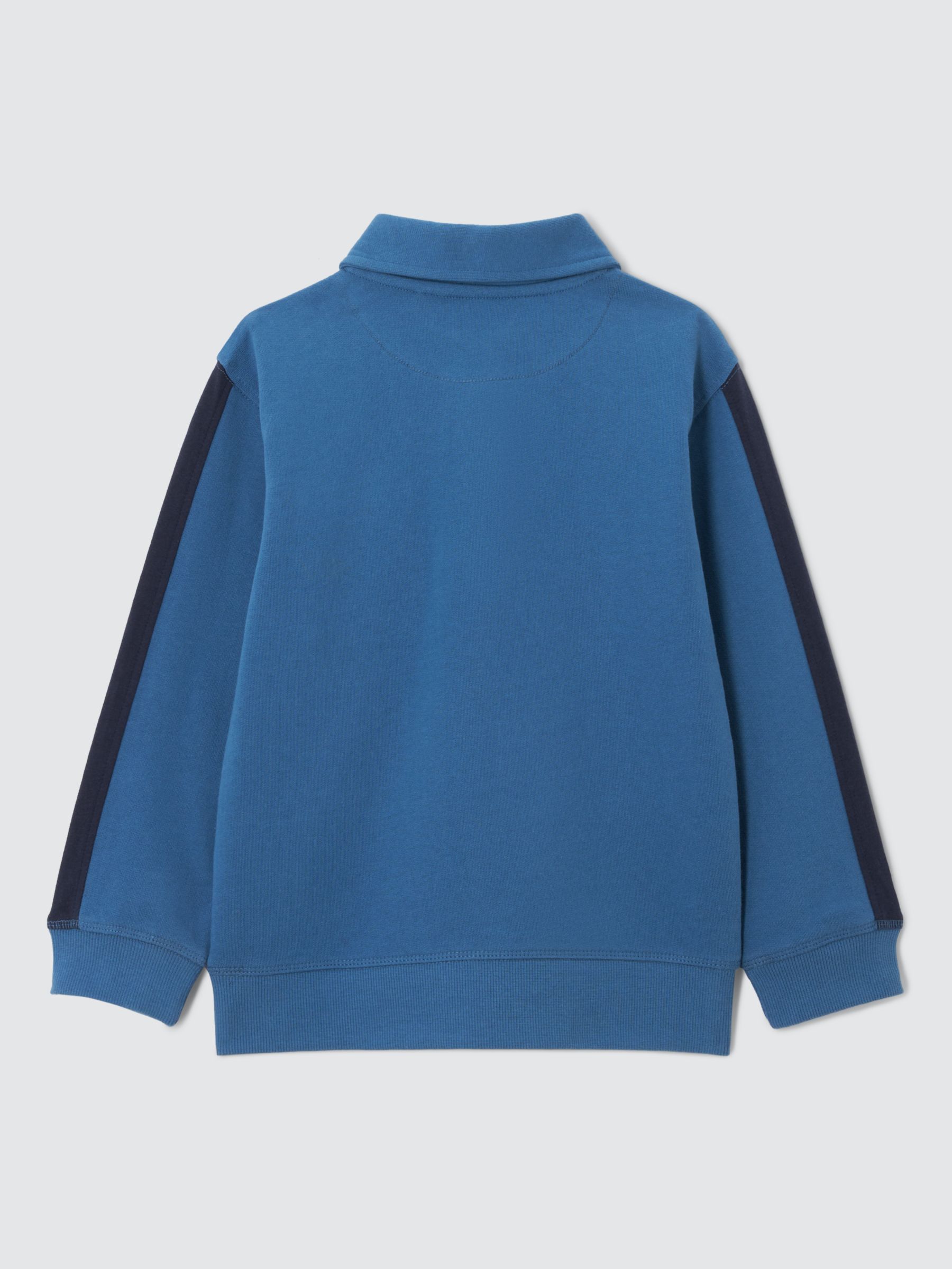John Lewis Kids' Space 1/4 Zip Sweatshirt, Blue, 10 years