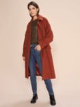 MOS MOSH Venice Oversized Overcoat, Burnt Ochre