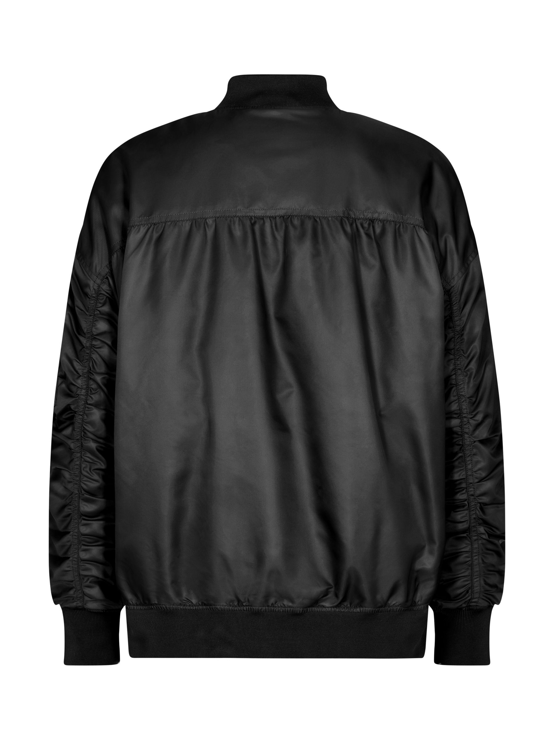 Buy MOS MOSH Ruby Zip Detail Bomber Jacket, Black Online at johnlewis.com