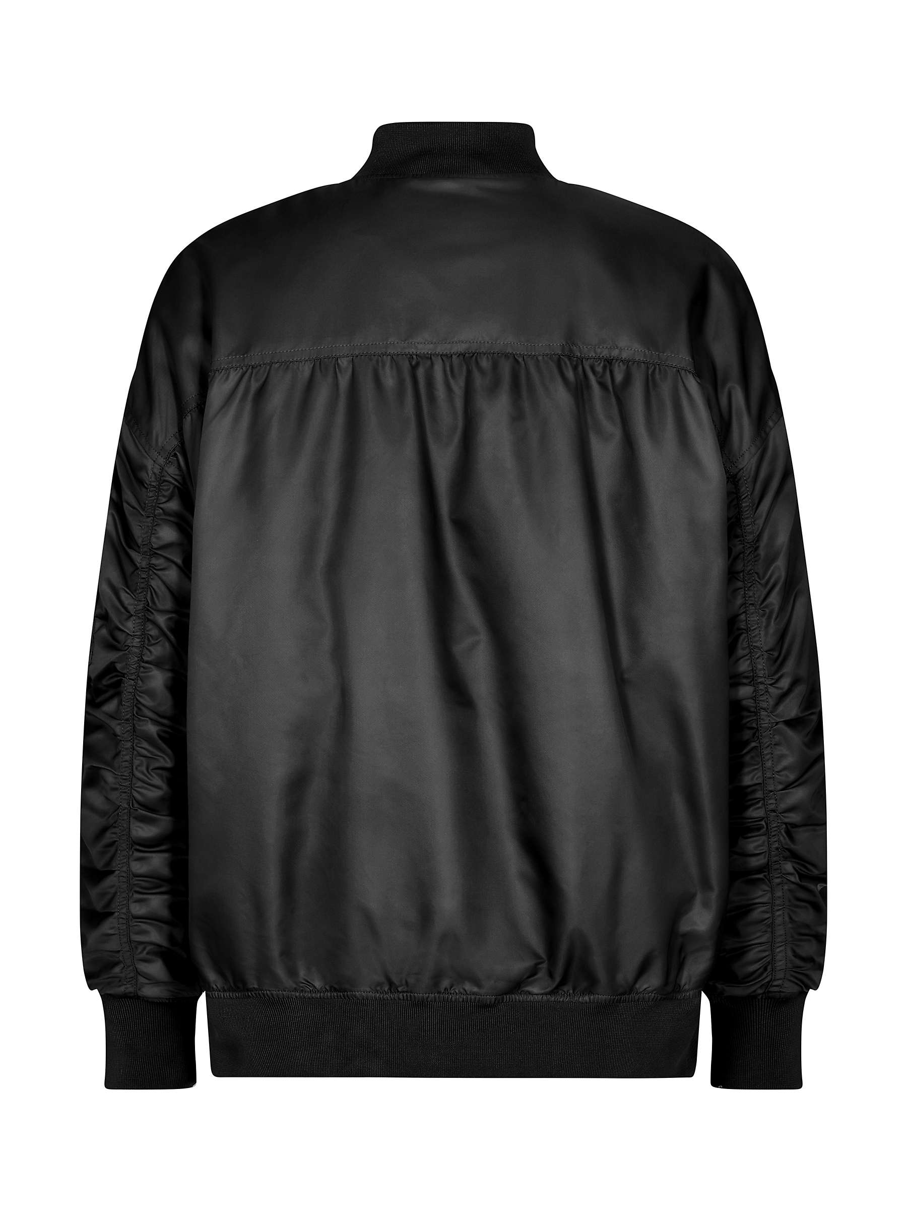 Buy MOS MOSH Ruby Zip Detail Bomber Jacket, Black Online at johnlewis.com