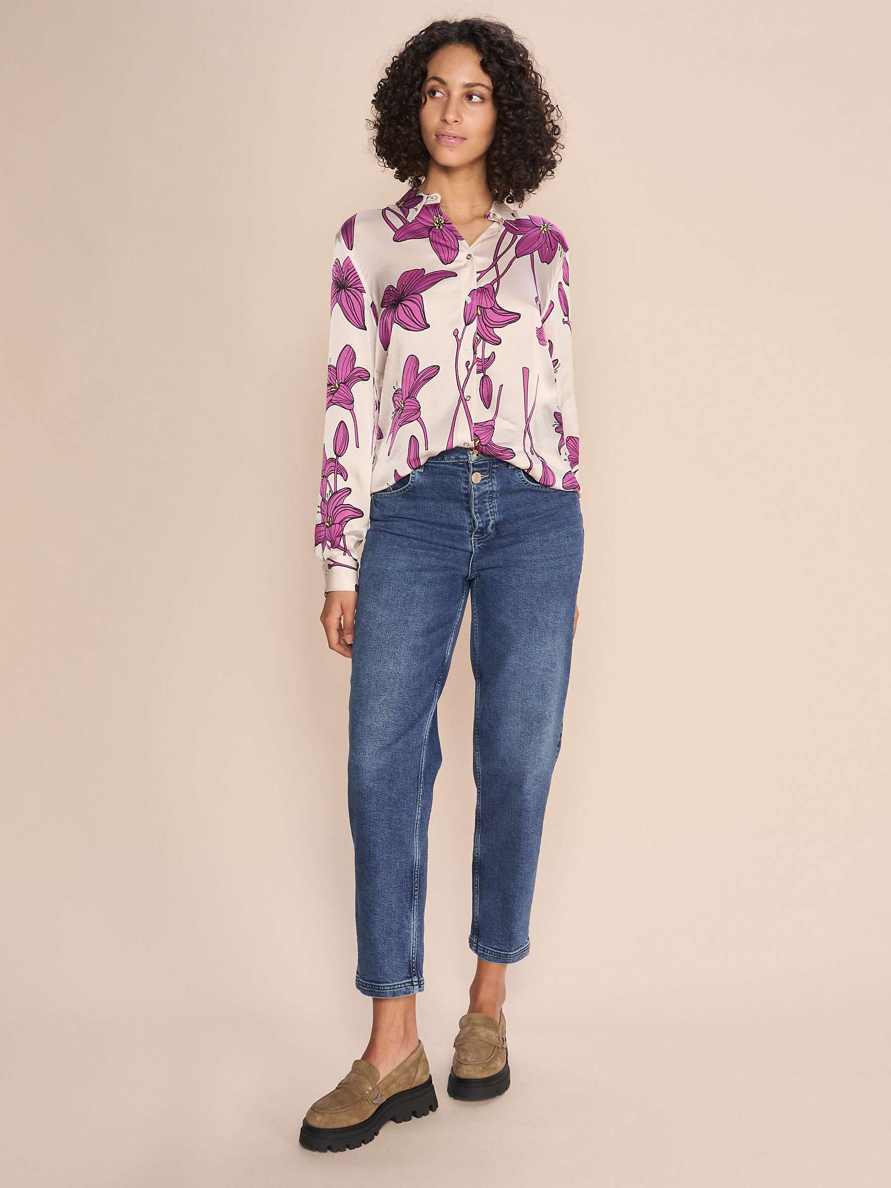 Buy MOS MOSH Adeline Sia Mom Fit Jeans, Blue Online at johnlewis.com