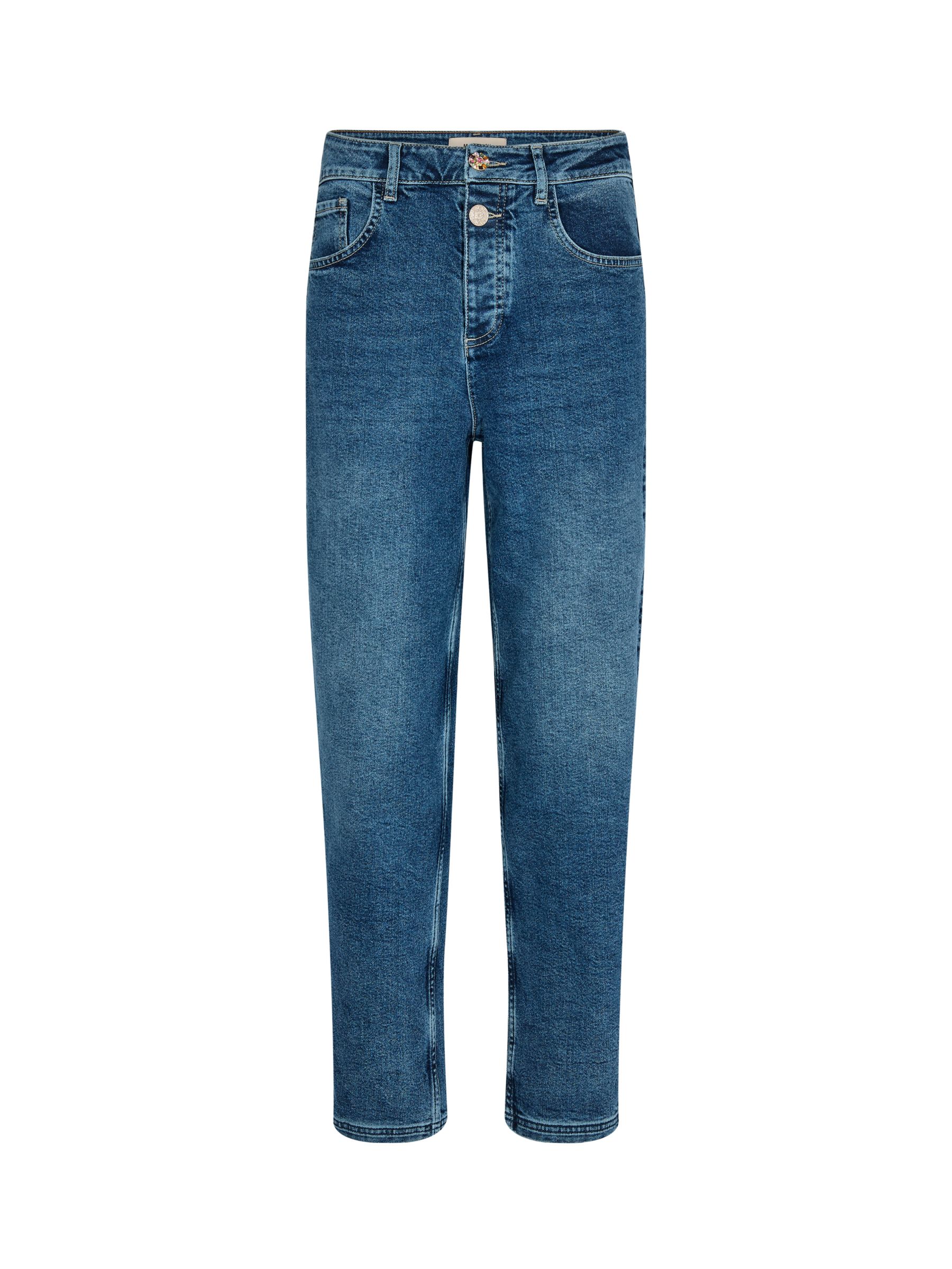 MOS MOSH Adeline Sia Mom Fit Jeans, Blue at John Lewis & Partners