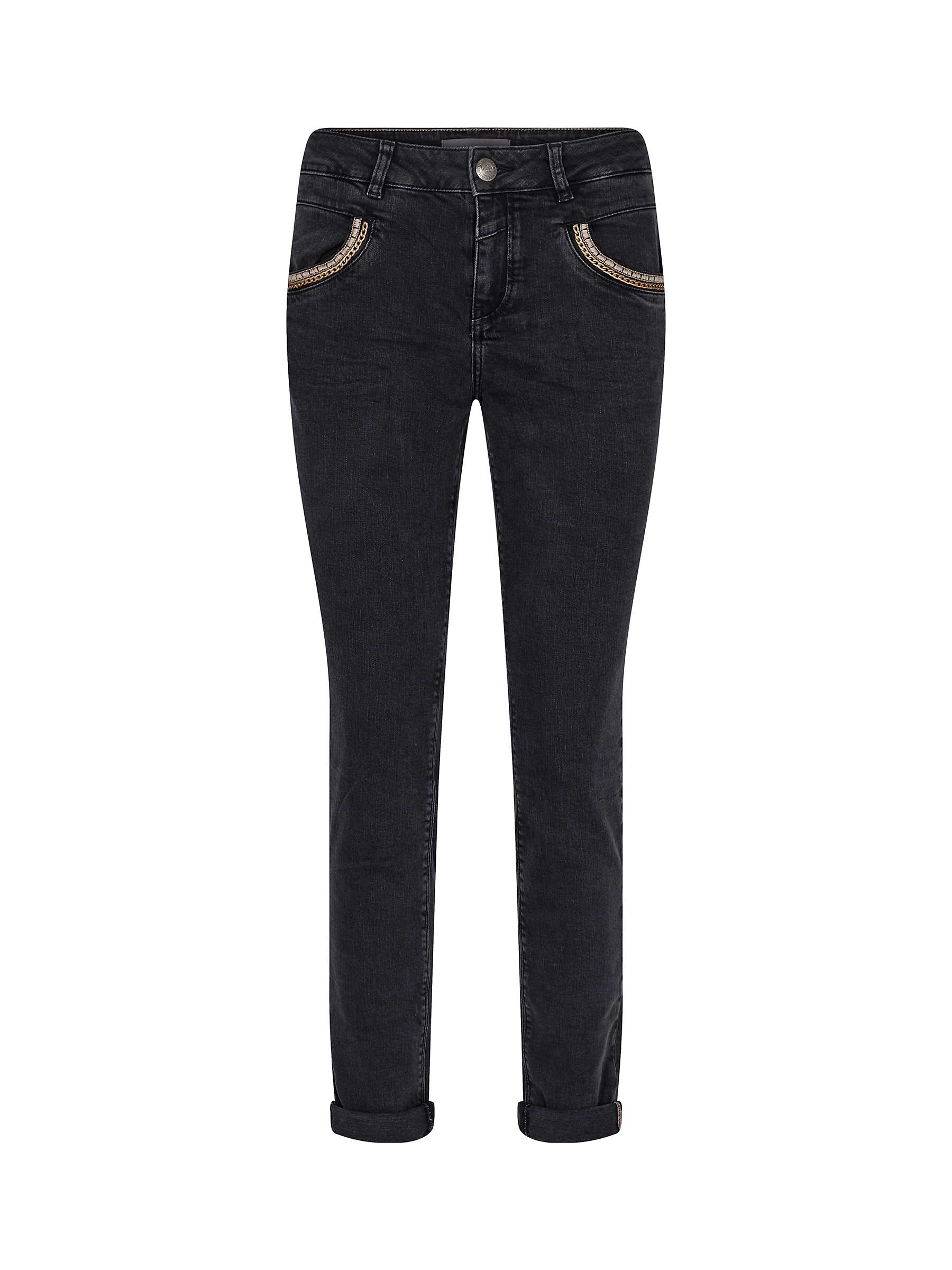 Buy MOS MOSH Naomi Gringlo Mid Rise Regular Jeans, Dark Grey Online at johnlewis.com