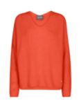 MOS MOSH Thora V Neck Jumper, Burnt Ochre