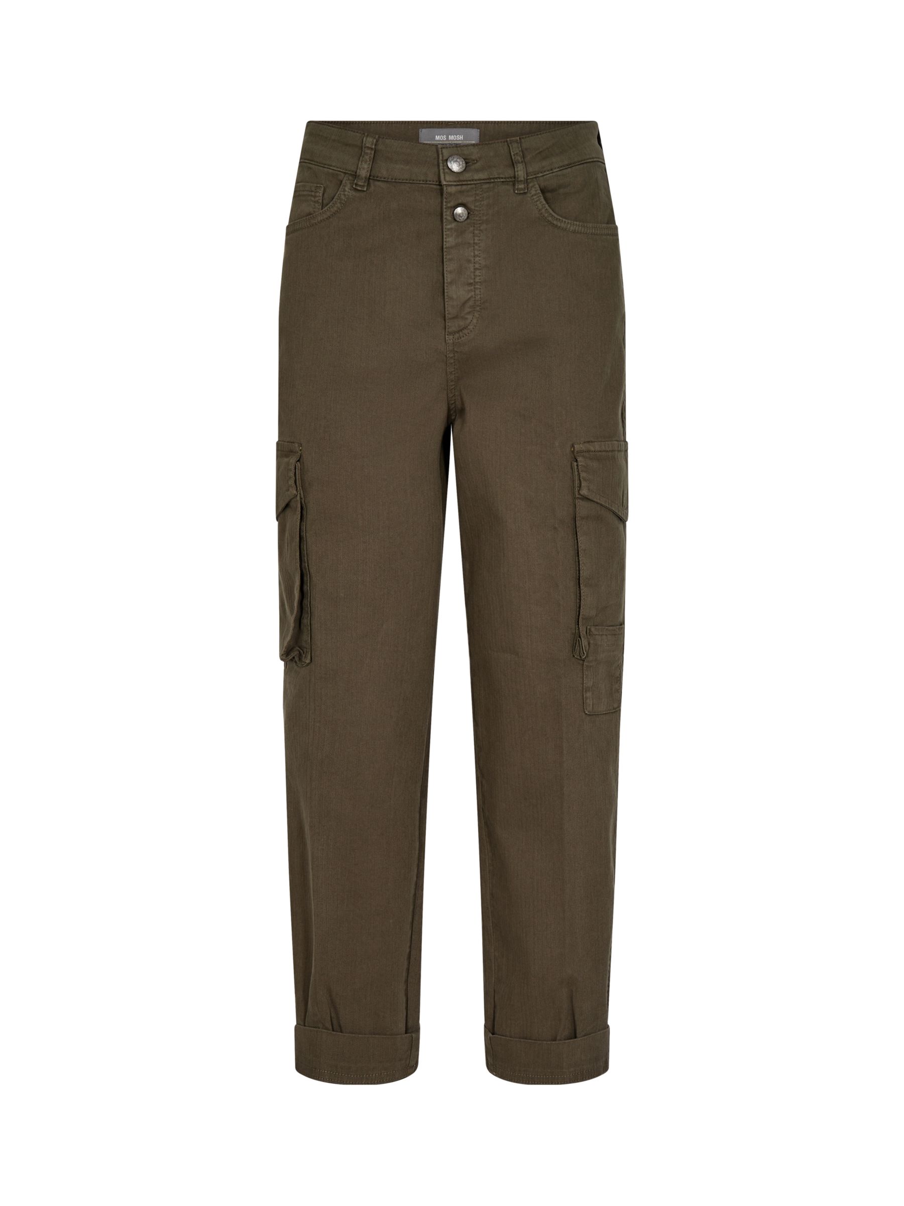 MOS MOSH Adeline Cargo Trouser, Forest Night at John Lewis & Partners